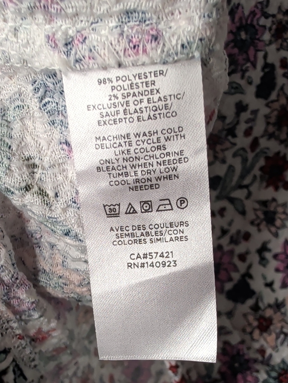 Loft White Floral Long-Sleeve Peasant Top - Picture 4 of 8